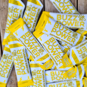 Buzz Power is the UK's first energy gel made from organic honey and performance electrolytes.